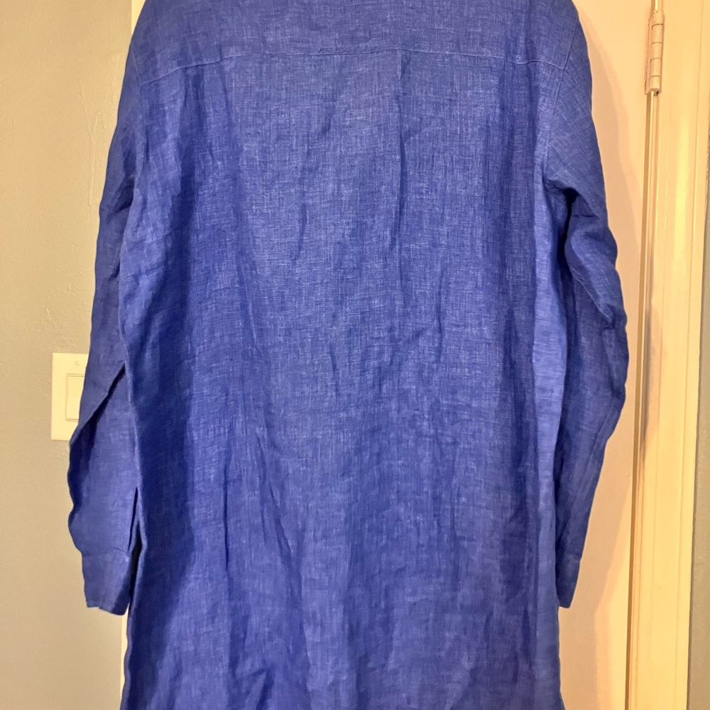 Frank & Eileen Mary Classic Shirtdress 100% Cotton Size L - Picture 4 of 6